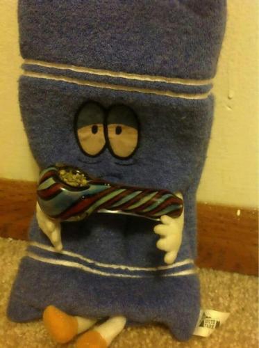 You know... a towel smoking weed!